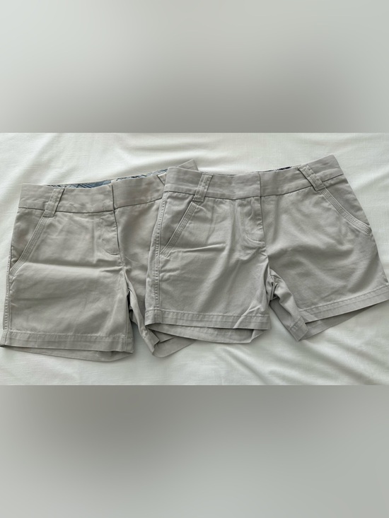 J. Crew Pants - J Crew Women’s Classic Twill Cotton Chino Shorts Size 0 Lot of 2